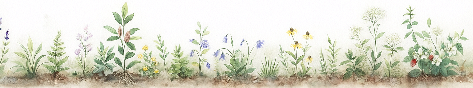 Verdant landscape banner